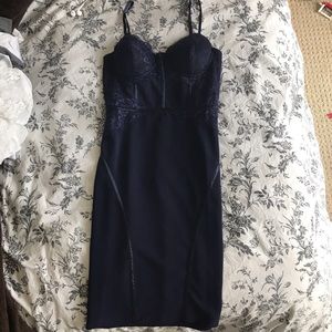 Windsor navy lace dress